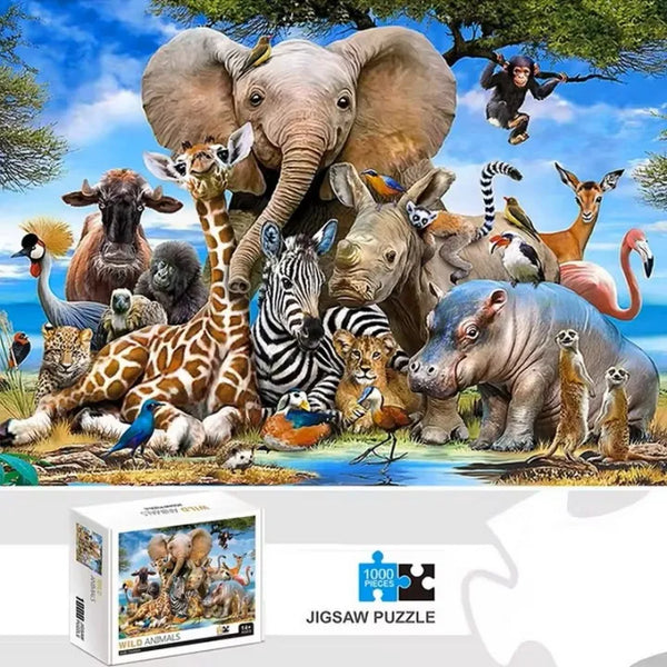Animal World Jigsaw Puzzle - 1000 Pieces (70x50cm)