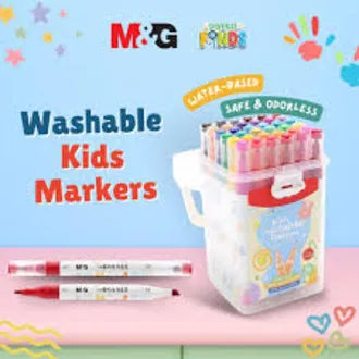 M&G Dual Tip Kids Markers — 48 Washable Colours