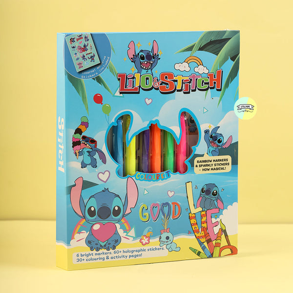 Cute Blue Stitch Themed Activity Book