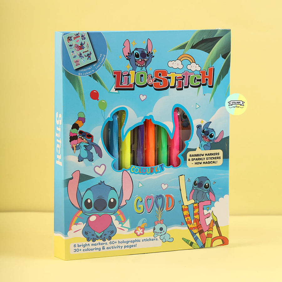 Cute Blue Stitch Themed Activity Book