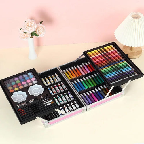 145 Pcs & 53 Pcs Art Set in Aluminium Carry Case | Complete Art & Drawing Kit