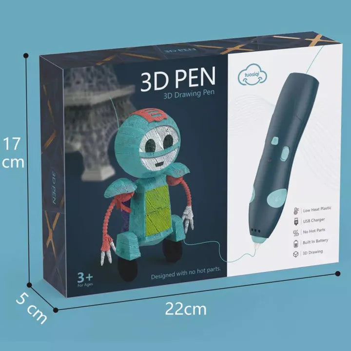 3D Pen For 3D Printing Drawing Pen USB 3D PEN With Safe Filament...
