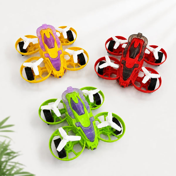 Drone Car Toy for Kids, Push & Go Friction Flying Car
