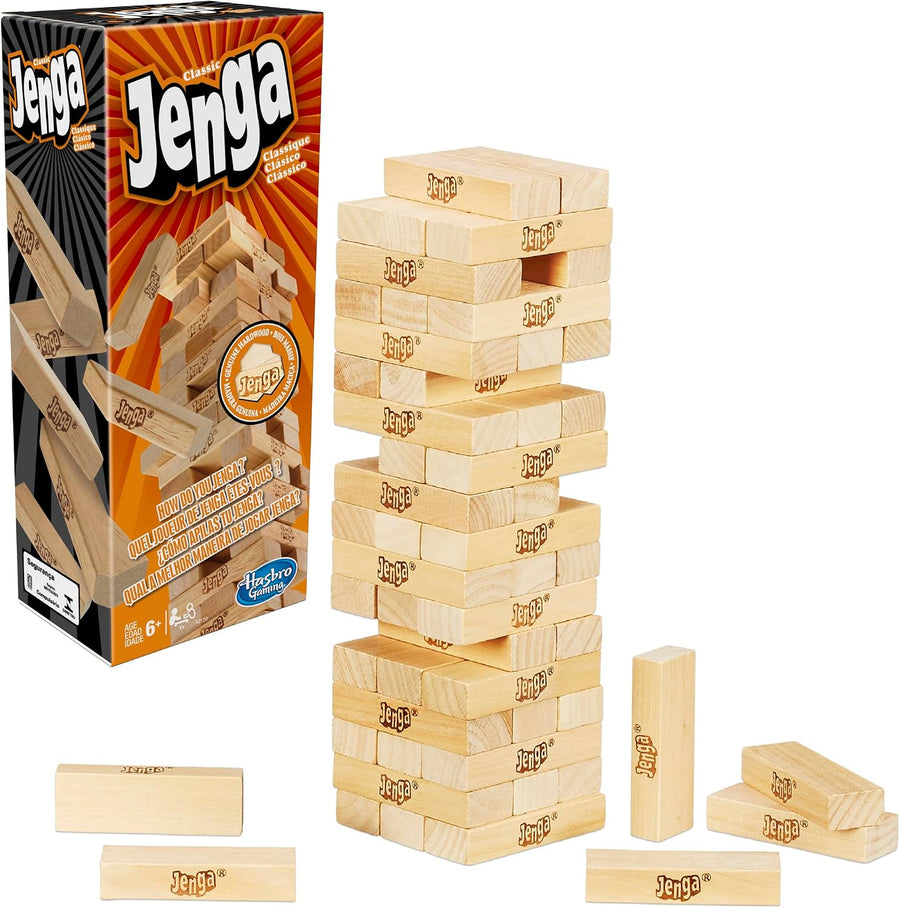High Quality Classic 60 pcs Jenga Wooden Stacking Tower Board Game (Large)