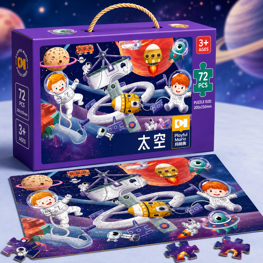 72 Pcs Educational Jigsaw Puzzle for Kids