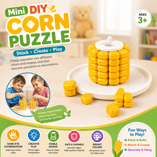 DIY Corn Puzzle Brain Teaser and Logic Puzzle Game - 011