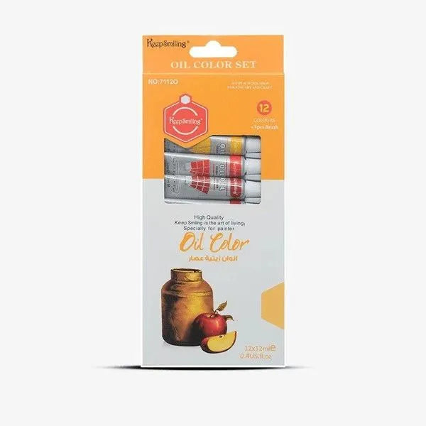 Keep Smiling Oil Paints — Pack of 12